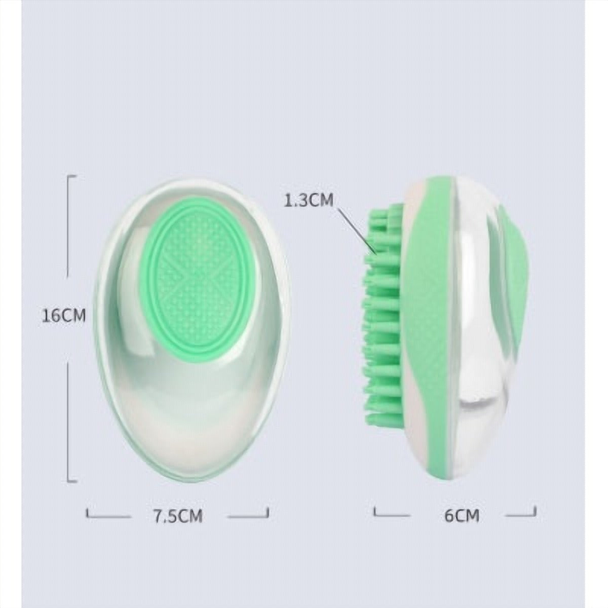 Dog Bath Brush 2-in-1 Pet SPA Massage Comb Soft Silicone Pets Shower Hair Grooming Cmob Dog Cleaning Tool Pet Products - imag