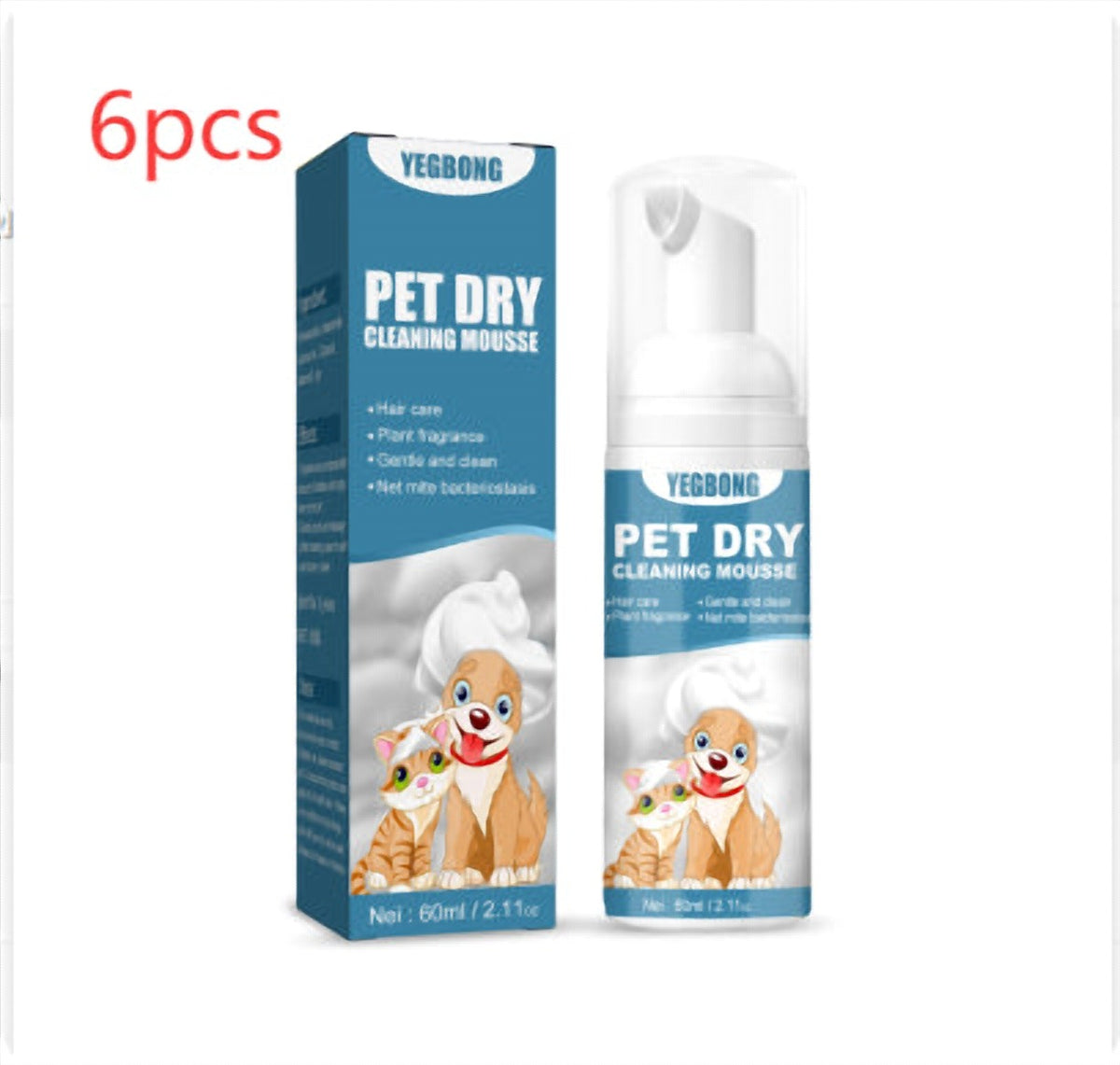 Pet Dry Wash Dry Cleaning Foam Body Wash For Cat And Dog Bath - image 2