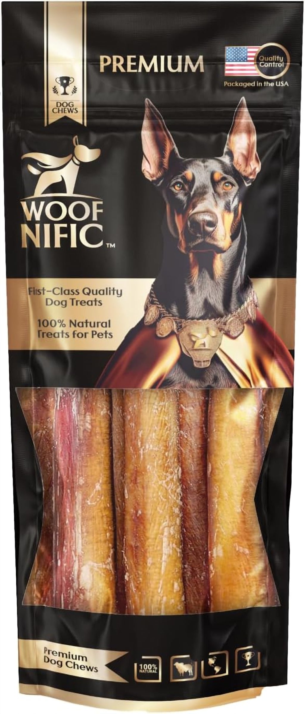Straight Bully Sticks for Dogs – 100% Natural Beef Chew - image 3