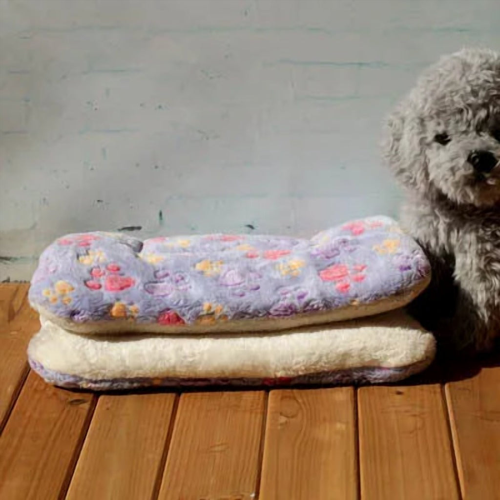 Warm Soft Fleece Pet Mat Travel Cat Litter Dog Blanket Puppy Cushion Pet Pad Dog Bed Cheap 5 Size for Small And Large Dogs - 