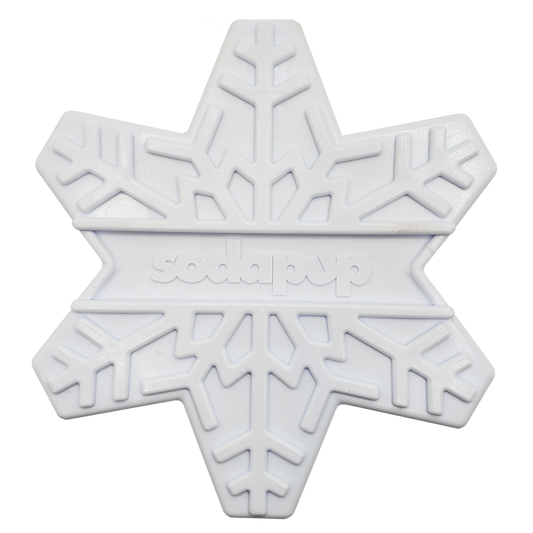 Snowflake Nylon Dog Chew Toy for Aggressive Chewers - Snowflake Nylon Toy - White