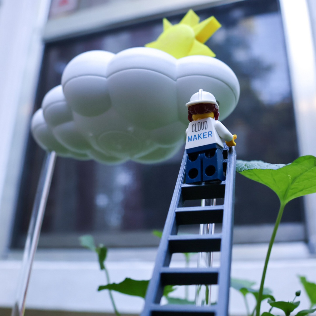 Original Dripping Rain Cloud with Ladder Charm - view 7