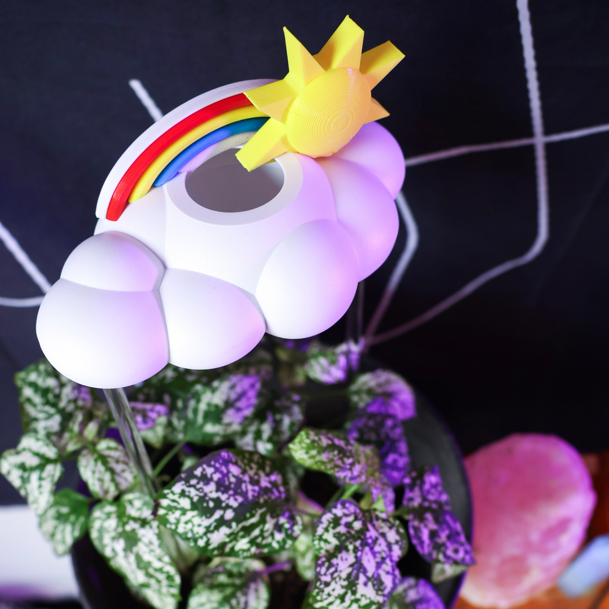 Original Dripping Rain Cloud with Sun and Rainbow Charms - view 8
