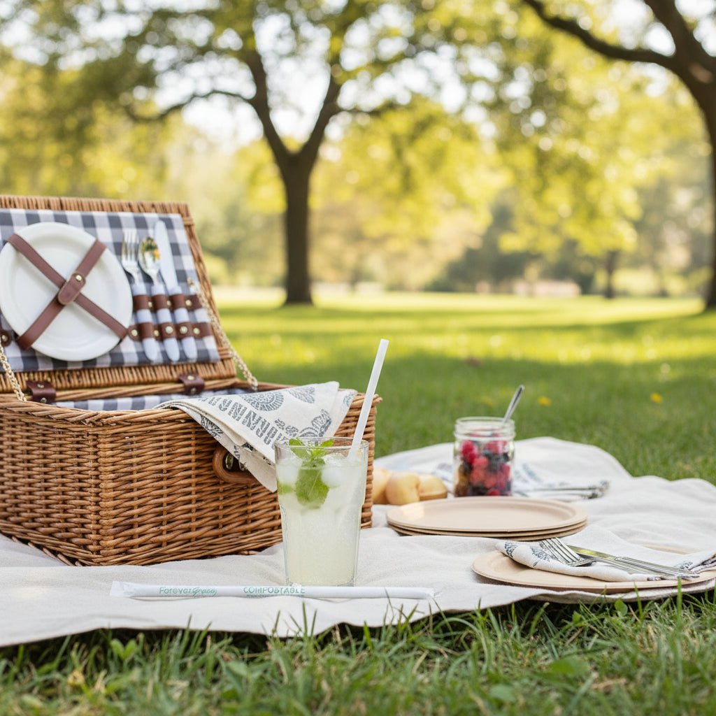 Wrapped 7.75'' x 0.24'' Compostable White Jumbo Drinking Straws - view 5